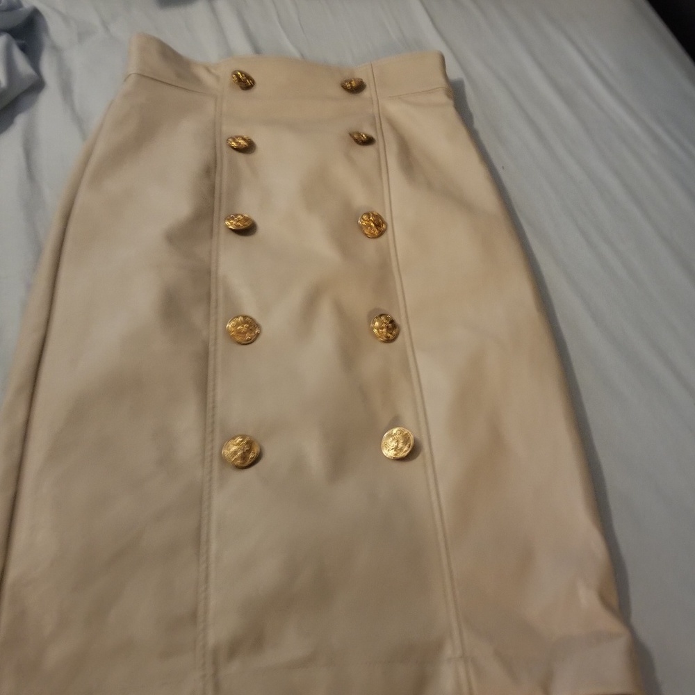 Forever 21 Pencil Beige Skirt